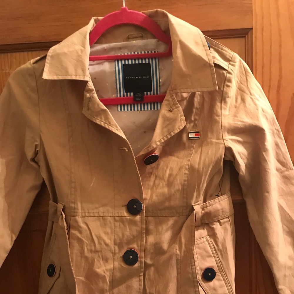 Tommy Hilfiger Girls Belted Trench Size 8/10